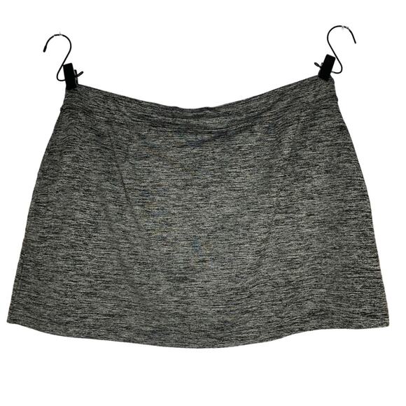 Tek Gear DryTek NWOT Tennis Skirt Two Front Zipper Pockets Gray Black Size XL - Picture 2 of 6
